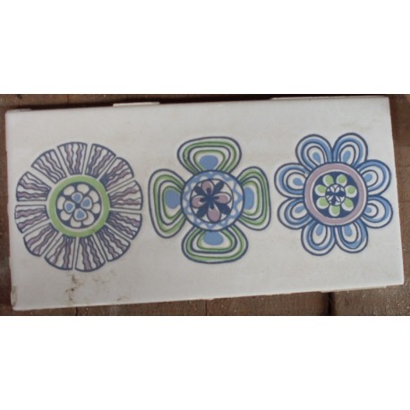 Azulejo fora de linha Ceramus Bahia 11x22 Ref. 865 Museu do Azulejo