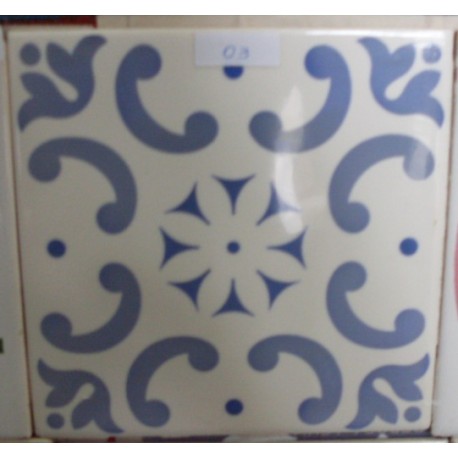 Azulejos Brilho Cerâmica 15x15 Fora de Linha Ref. 841 Museu do Azulejo